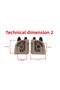 عجلة حقيبة PP يمين ويسار لون فيروزي - 6