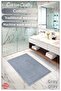 Cotton Woven Water Absorbent Bath Mat, Bathroom Rug Victoria 70 X 120 Gray - 4