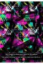 Neon Pop Art Digital Printed Fabric |   150X100Cm |   Colorful Geometric Abstract Pattern