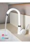 Venita White Delta Short Pipe Sink Faucet - 2