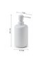 Brenda Liquid Soap Dispenser, Countertop - Matte White - 2