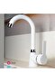 Venita White Delta Short Pipe Sink Faucet