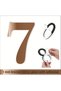 Door Apartment Number 1 mm Bronze Mirror Plexi Adhesive No - 7 Seven