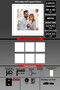 6 قطع إطار 30x30 - إطار شرائح رفيع - إطار أبيض - إطار مربع - إطار صور
