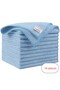 Microfiber Cleaning Cloth 10 Pieces - 40X40 Cm, 375 Gsm, Glossy Textured, 60 Gr ±2, Highly Absorbent