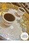 Presentation Napkin, Cocktail Napkin, Coffee Side Presentation Holder, Coaster 6 Pieces Presentation Napkin Cream - 5