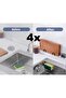 Dish Sponge Holder Sink Organizer Wire Dish Sponge Holder Hanger 4Pcs
