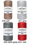 200gr/230m Premium Polyester Macrame Thread 2mm, Macrame Thread, Macrame, Supla, Bag Thread, Dark Gray - 5
