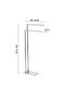 Florida Footed Towel Holder, Double, 15.3 X H89.9 X 39cm - Chrome - 3