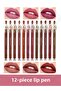 Lip Liner Matte Color Lipstick Jumbo Thick Pencil Lipstick Waterproof Set of 12