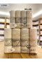 Buldan Production Dowry Luxury Jacquard Luna 4-Piece Bath Towel I 70X140 - 5