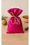 50 Pieces of Shiny Fuchsia Satin Cloth Pouch - 9X12 / Henna Pouch - Mevlüt Pouch - Jewelry Pouch - Cloth Bag