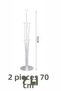 Happy Birthday Written Banner 2 Pieces of 7 Balloon Stand 10 Pieces of Silver 10 Pieces of Pink Balloon Birthday Set - 5