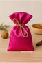 100 Pieces Shiny Fuchsia Satin Cloth Pouch - 9X12 / Henna Pouch - Mevlüt Pouch - Jewelry Pouch - Cloth Pouch - 2