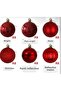6 Pieces (Different Models)Red New Year's Ball Ornament Tree Ornaments Decoration T43 - 2