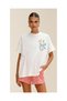 Heart Love Patterned Unisex Oversize T-Shirt