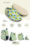 ,Non-Slip Sole,Organic Cotton Home Nursery Booties Yellow Pineapple Organic Cotton Nursery-Home Booties - 4