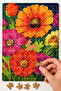 140 Piece Wooden Puzzle Table 25X35 cm Dimensions with Aski Apart Quality Uv Pressed Model-7