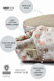 ,Non-Slip Sole,Organic Cotton Home Nursery Booties Robobale Dream Organic Cotton Nursery-Home Booties - 3