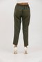 Women's Plus Size Carrot Leg Lycra Woven Trousers 3044 Khaki - 6