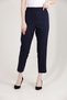 Women's Plus Size Carrot Leg Lycra Woven Trousers 3044 Navy Blue - 4
