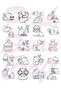 Kapibara (Capybara) Bold and Easy 20 X 20 cm Large Coloring Book - 6