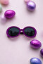 Twisted Unisex Purple Oval Uv400 Kids Sunglasses - 3