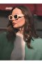 Papillion Women's Cream Square Frame Uv400 Sunglasses - 2
