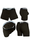 Men'S, Special Anatomical Cotton Boxer, Novelty Anatomical Boxer, Single, Black - 6