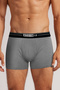 Men'S, Special Separator Cotton Boxer, Size Friendly Separator Protection, Single, Gray - 4