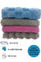 6 Pieces of Microfiber Cloth 32X32, Super Absorbent Coral Fleece Fabric, Does Not Make Odor, Prevents Moisture and Bacteria