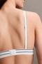 Women'S, Elastic Triangle Bra, Single, Dark Blue - 4
