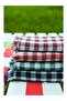 6-Piece Multi-Purpose Tablecloth & Picnic Cloth & Tablecloth with Plaid Gingham Pattern