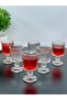 6-Person Glass Footed Pinterest Model Striped Coffee Side Glass Glass 65ml - 5