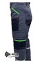 En-Nur Workline Neon Green Detailed Multi-Pocket Summer Gray Work Trousers - 6