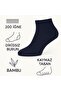 Dark Blue Men's Seamless Bamboo Booties Socks (40-44) Pack of 6 - 2