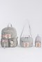 Kawaii Korean Style Set of 3 with Accessories Children's Primary School Bag Backpack with Pen Holder and Lunch Bag