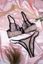 Black Bralet Set (Bra & Thong) - 3