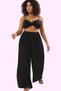 Women's Fashion Wide Leg High Waist Beach Pants Summer Casual Plus Size Summer