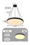 مصباح سقف دائري LED حديث 9679-600 – 34 واط، 60 سم، أبيض محايد 4000 كلفن، معلق أو مثبت على السطح - 6