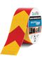 Reflective Tape of Chevron Pattern Water-proof High Visibility, Hazard Caution Warning Adhes - 2