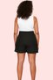 Women's Fashion High Waist Wide Leg Shorts Skirt Plain Pattern Short Length Office Chic Summer Shorts - 4