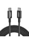Anker USB-C to USB-C Cable, 10ft, 100W, USB 2.0, Black