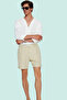 Men's Fashion Cotton Plain Pattern Shorts Pipe Leg Casual Summer Daily Combination Weekend Modern Design - 3