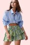 Women's Fashion Shawl Patterned Shorts Skirt High Waisted Short Length Summer Casual Summer Shorts - 2