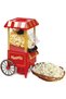 Vintage-Style Popcorn Maker Cart, Electric Hot Oil Popper Machine with Striped Awning, Red and Gold - 5