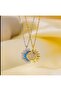 Sun Moon Necklace Ring Set Gift for Friend Birthday - 2