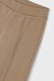 Girl's Front Stitched Fleece Trousers - Camel - 3