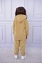 Polar Bear Embroidery Hoodie Winter Long Sleeve Bottom Top Children's Suit - 4