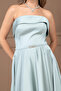 Satin Back Strap Detail Midi Dress - Mint Green - 2